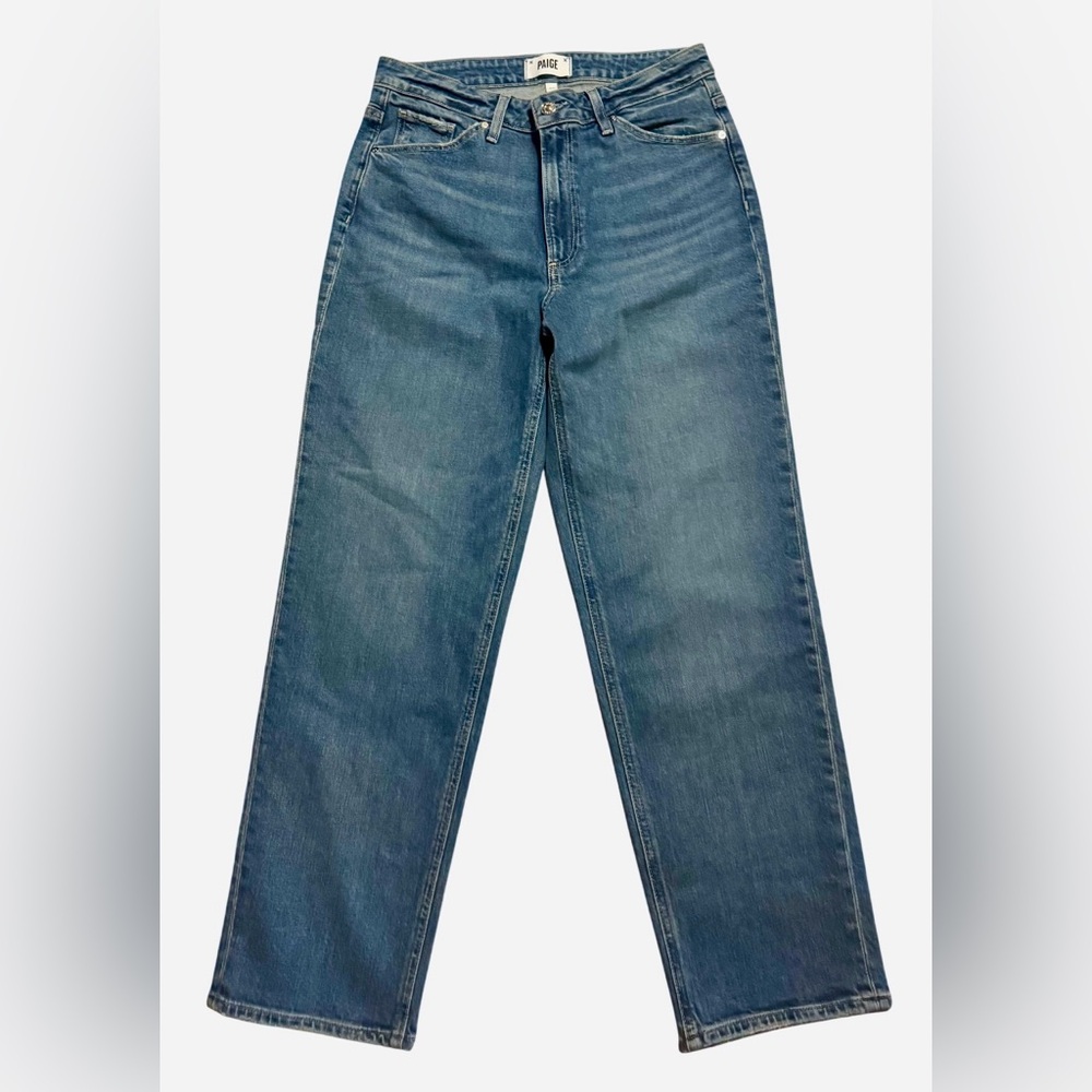 PAIGE Light Blue Straight Leg Women’s Denim Jeans, Sz 30
98% Cotton NWOT